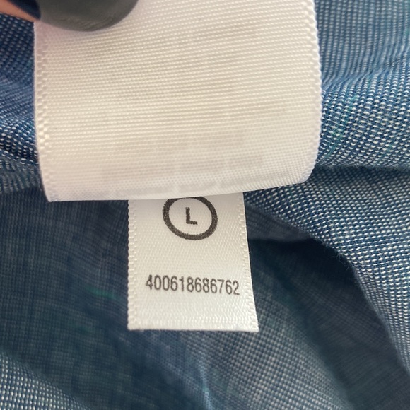 Urban Pipeline Blue Button Up Short Sleeve (L) - Picture 6 of 9